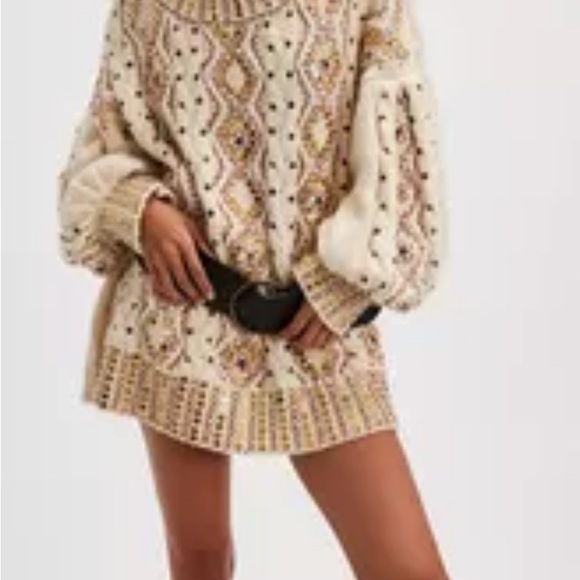 Free People Sweaters - Free People guilded cable sweater